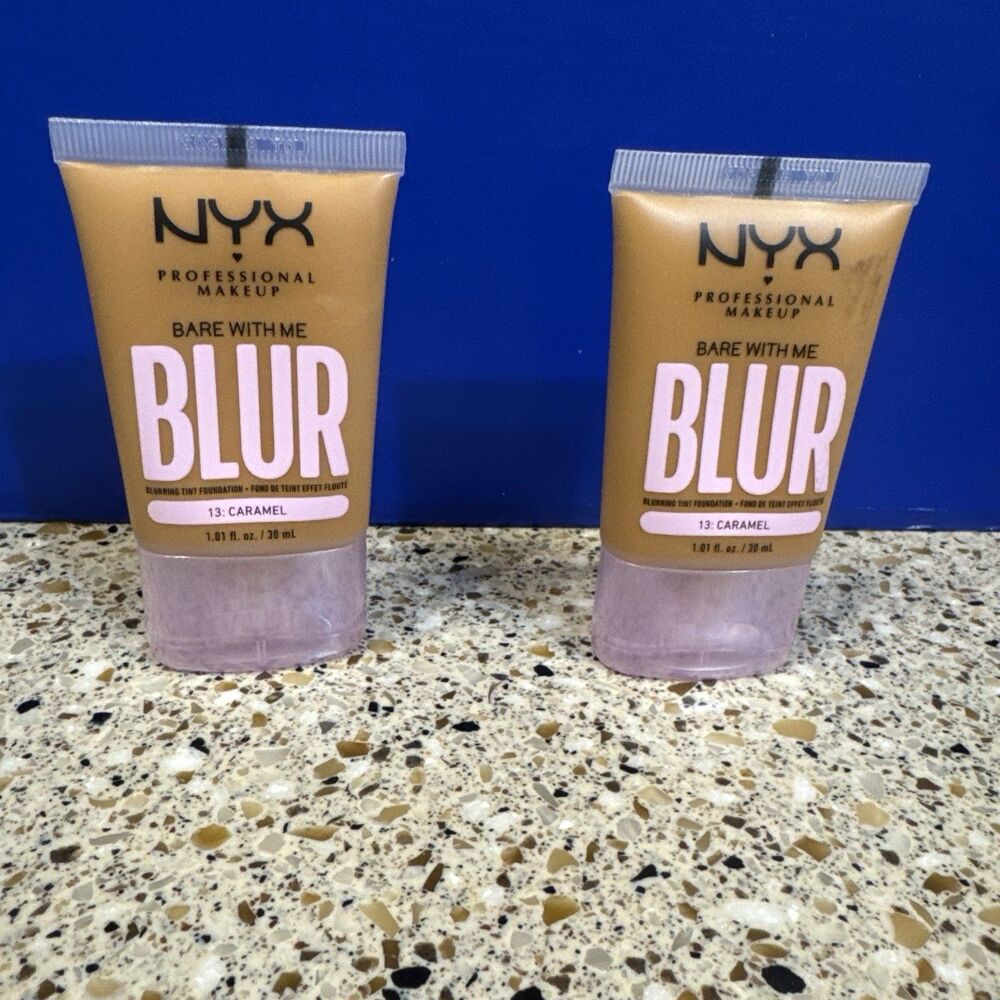 NYX Professional Makeup Bare With Me BLUR 1 Oz Color 13 Carmel Lot Of 2